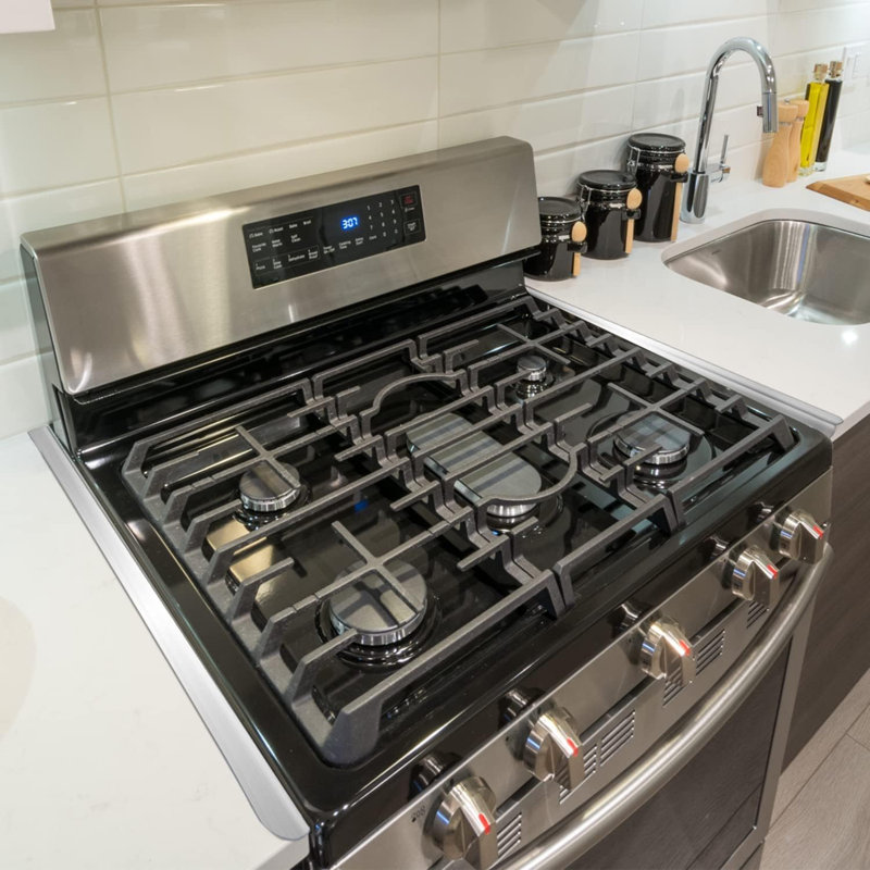 Couvercle de cuisinière, protège-poêle, couvercles en acier inoxydable, résistant à la chaleur et facile à nettoyer