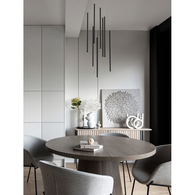 ELETTRA 8 - Light Black LED Pendant