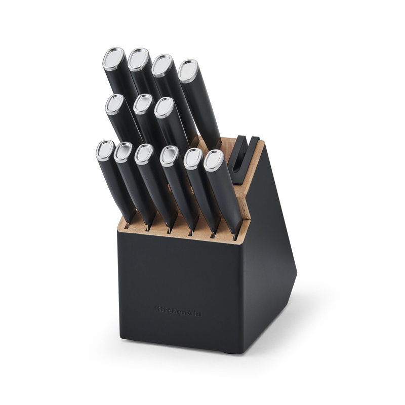 Kitchenaid Classic Two Tone Knife Block Set, 14 Piece