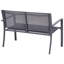 Garden Lounge Set with Table 4 Seater Castone Metal Dark Grey-718511658