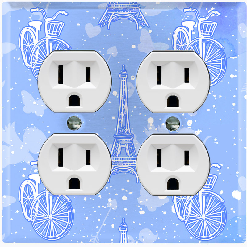 Patterned 2 - Gang Toggle Light Switch Standard Wall Plate
