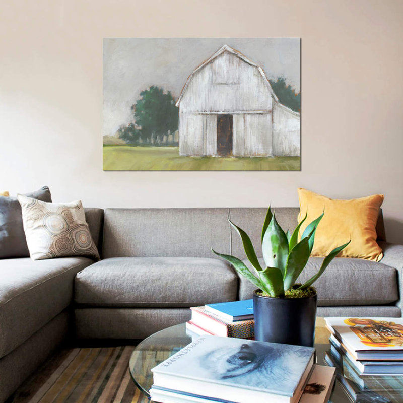 « rustique barnyard ii », impression sur toile, H 12 po x l 18 po x P 1,5 po, Toile tendue, Pas de tapis