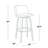 Thea 30" Fixed-Height Bar Stools with Bent Wood Legs & Round Footrest-129427565-129427569-129427576