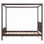 Lit plateforme à baldaquin en bois-730646905