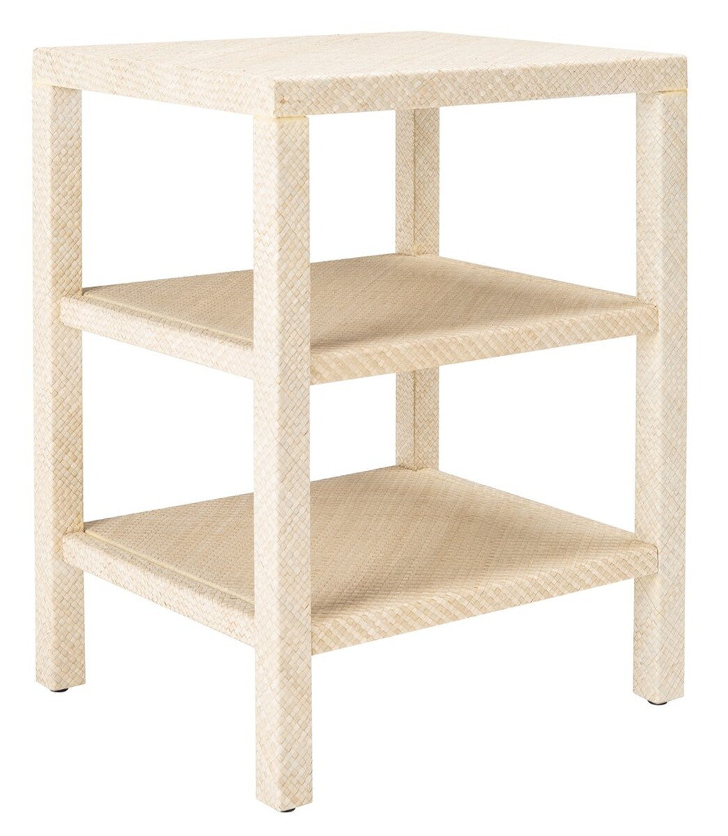 Elvina End Table, Light Natural
