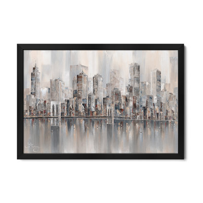 Illusions, New York Skyline II Premium Framed Posters