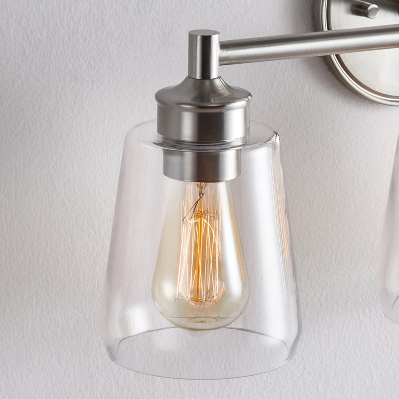 Éclairage de meuble-lavabo à intensité variable, Trois lumières, Argent argent