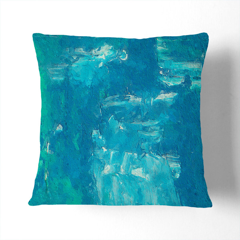 Abstract Square Throw Cushion, Black, 40 x 40 cm