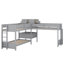 Lit simple superposé en forme de L avec bureau et tiroirs de rangement, lit superposé peu encombrant-1793857940