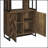 Rustic Oak Herringbone 2-Door Bookcase With Spacious Shelves And Durable Construction, Perfect For Organized Storage And Display.