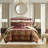 4 Piece Brown Comforter Set Brown-137644145-137644144