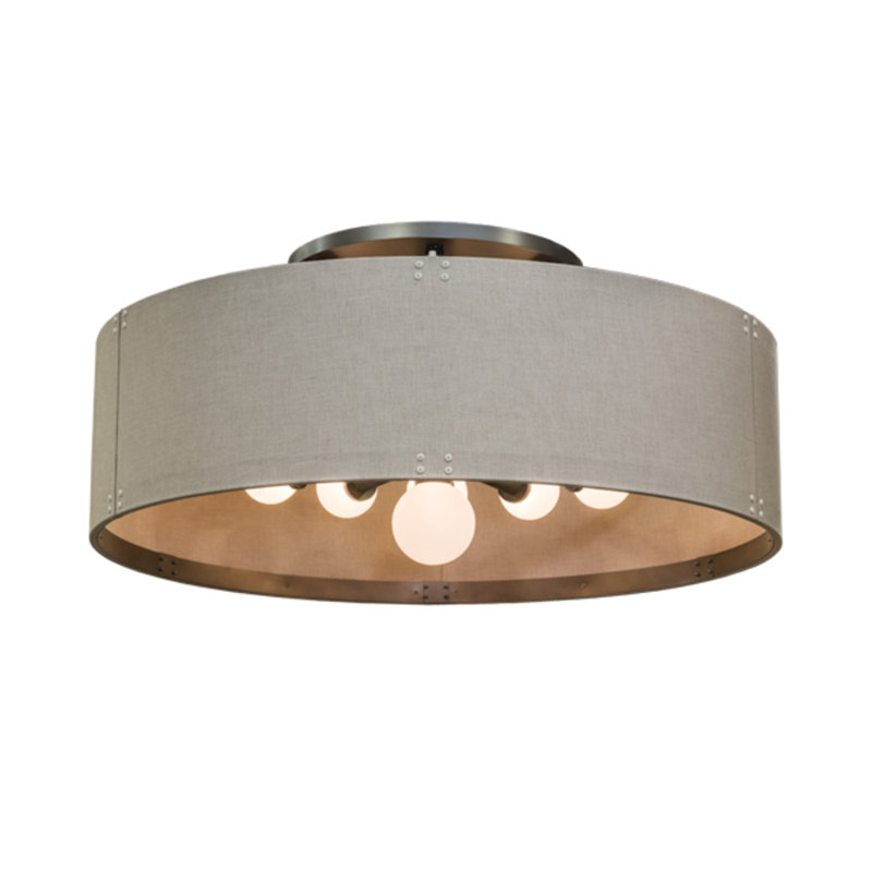 Cilindro 13 - Light Outdoor Semi Flush Mount