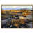 Toile avec cadre flottant or