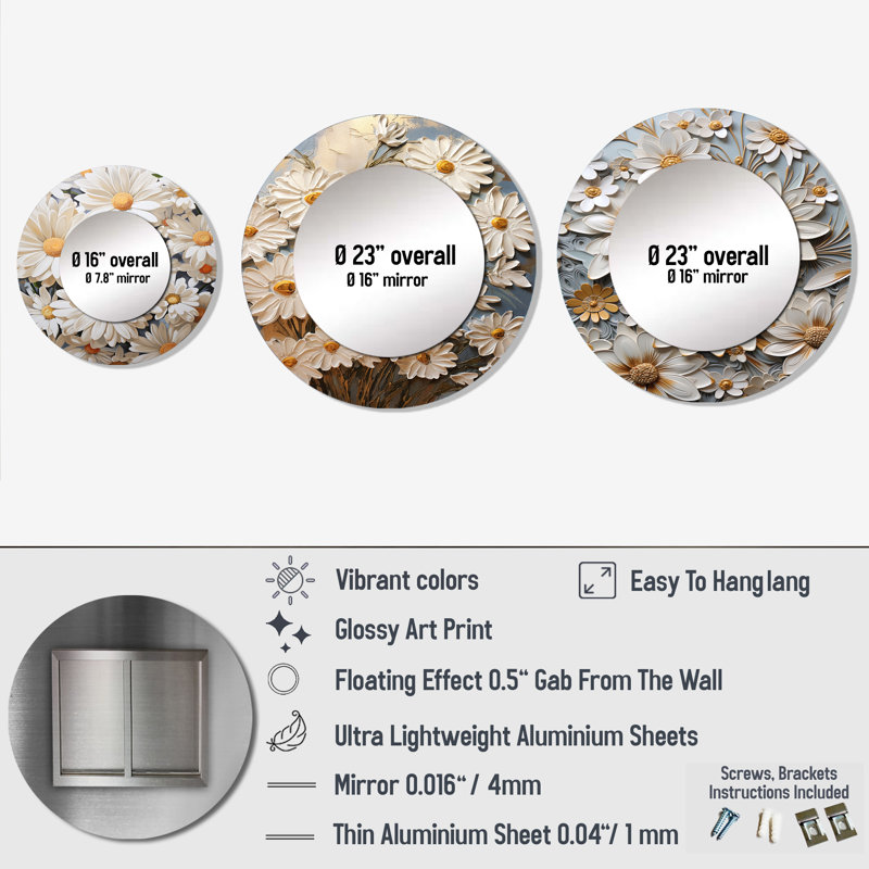 Hieng Metal Round Mirror