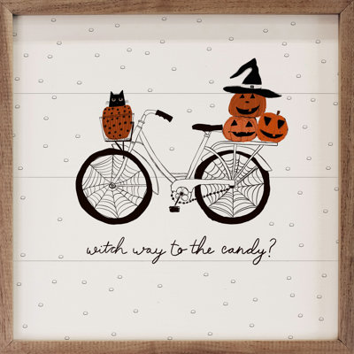 «Witch Way To The Candy Bike» par Amylee Week sur bois