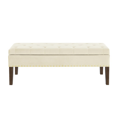 Banc capitonné avec rangement
