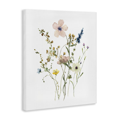 Soft Forest Blooms Canvas Wall Art by Livi Finn