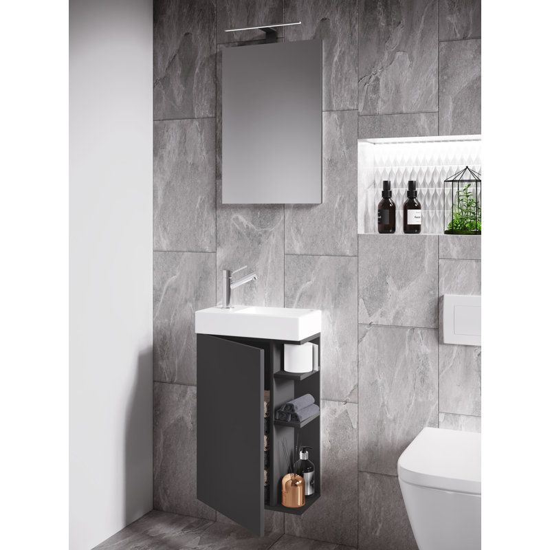 Rayvonn Bathroom Furniture Suite, Black
