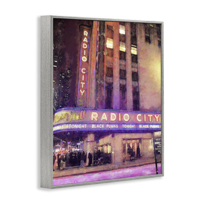 Radio City Music Hall Framed Giclee design by Grotto Studios