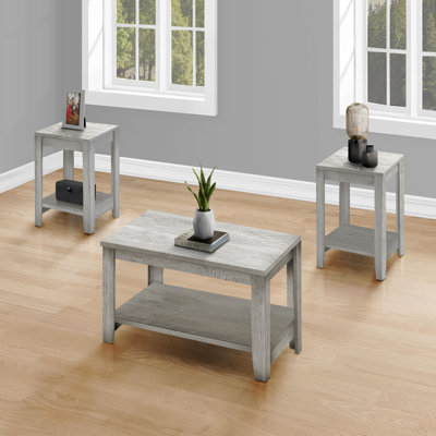 Ensemble de table, ensemble 3 pièces, café, bout, côté, accent, stratifié, transitionnel
