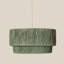 Cocktail Two-Tier Grass Pendant in Green