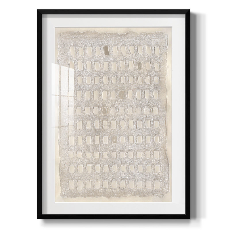 Perle carte perforée I - impression encadrée, H 25,5 po x l 17,5 po, Noir