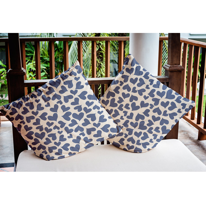 Geometric Outdoor Reversible Throw Pillow