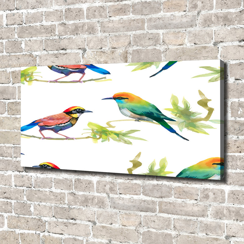 Exotic Birds - Wrapped Canvas Print