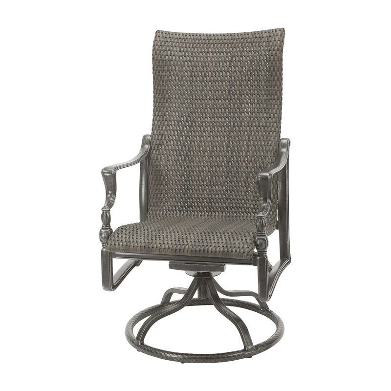 Bel Air Woven High Back Swivel Rocker, Shade, Ash