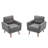 28.7" Mid-Century Modern 2 Piece Linen Upholstered Accent Chair-1323529460