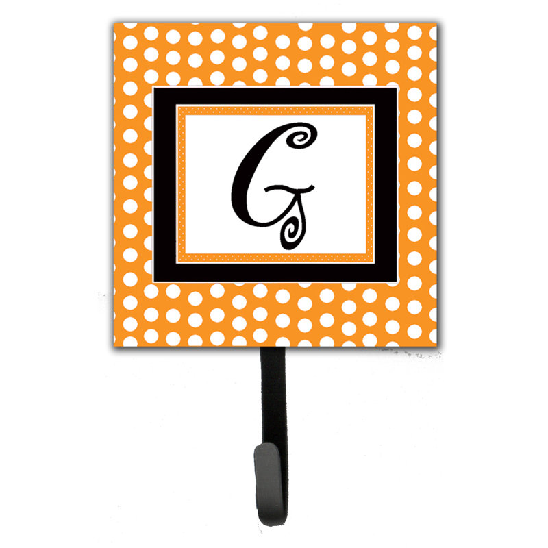 Porte-laisse coussin monogramme et crochet mural, G