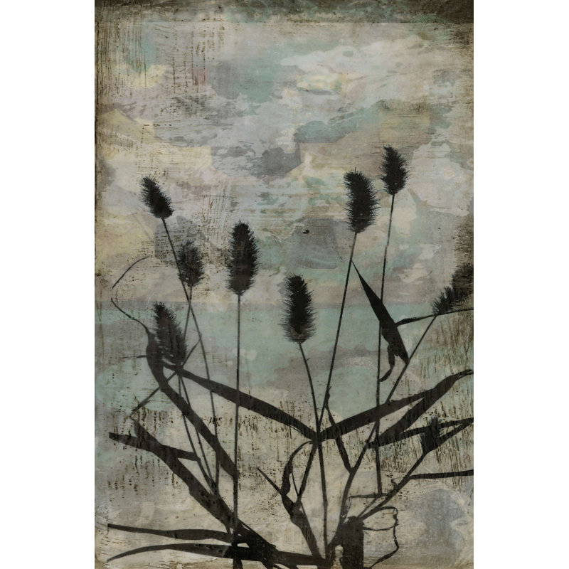 " Wild Grasses II " by Jennifer Goldberger Painting Print, 12" H x 8" W  