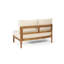 4-piece sofa set with beige cushions