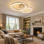 2-Light Dimmable LED Flush Mount