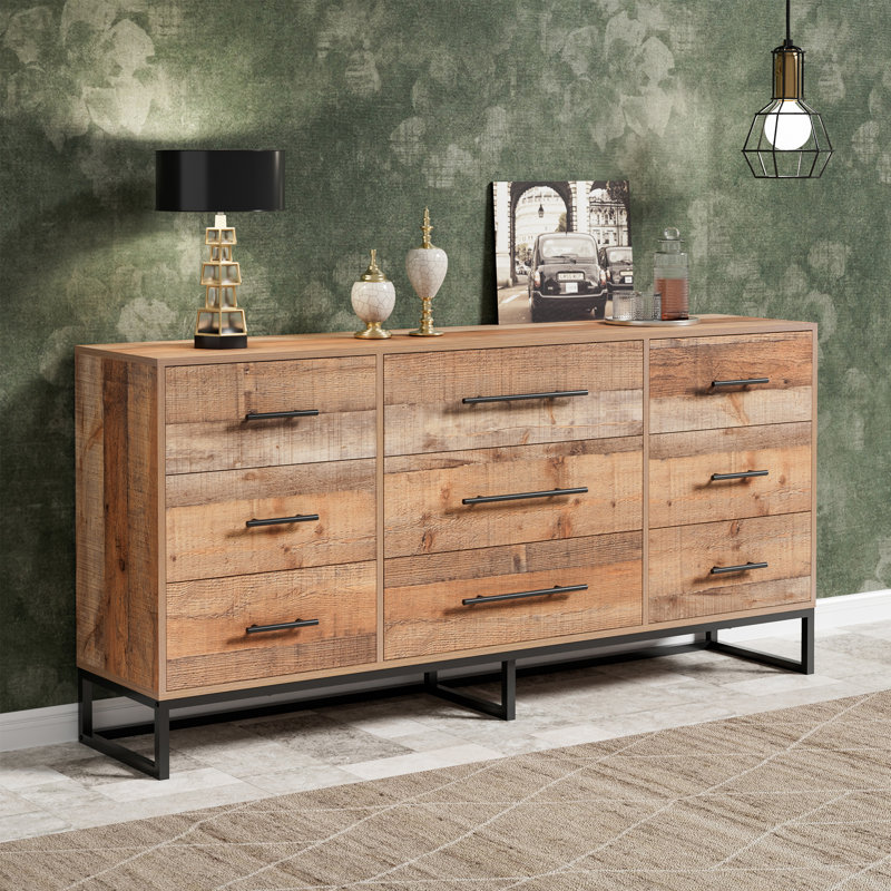 Commode 9 tiroirs l 63 pi