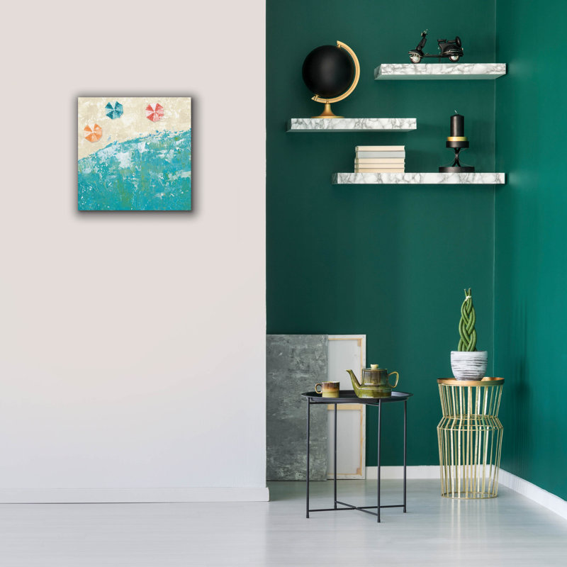 «Beach Days» par Sarah Adams, H 18 po x l 18 po x P 0,75 po