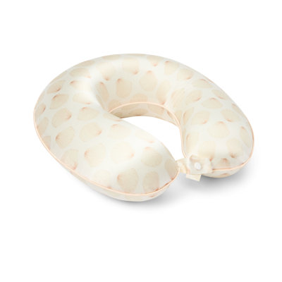 Coussin de voyage en soie 30 x 30 x 9 cm / 12 po x 12 po x 4 po coquillage