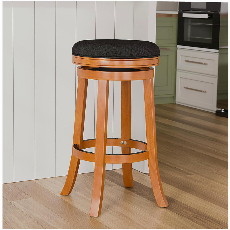 Tabouret 30 ", finition espresso, Noir, Naturel