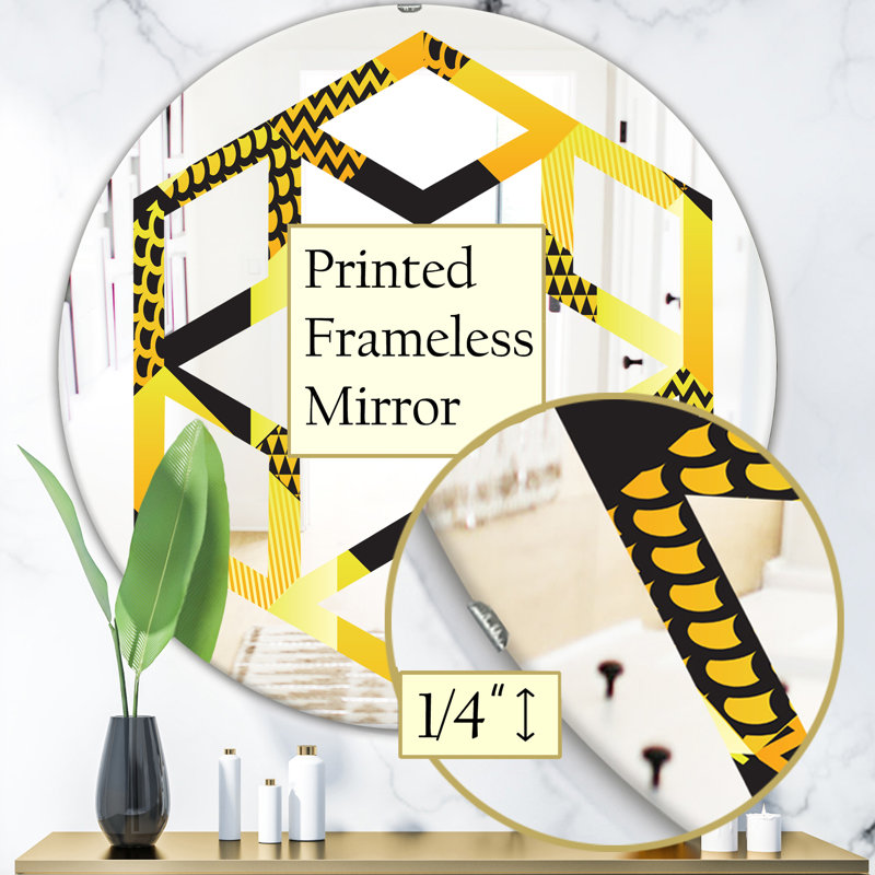 Miroir mural Hexagon Star Hexagon, H 31,5 po x l po