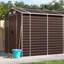 Brityn Garden Shed 191x640x198 cm Galvanised Steel-412168997