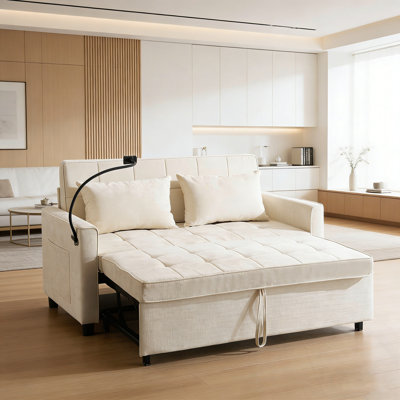 Loveseat with Side Pockets, Two USB Ports and a Phone Holder