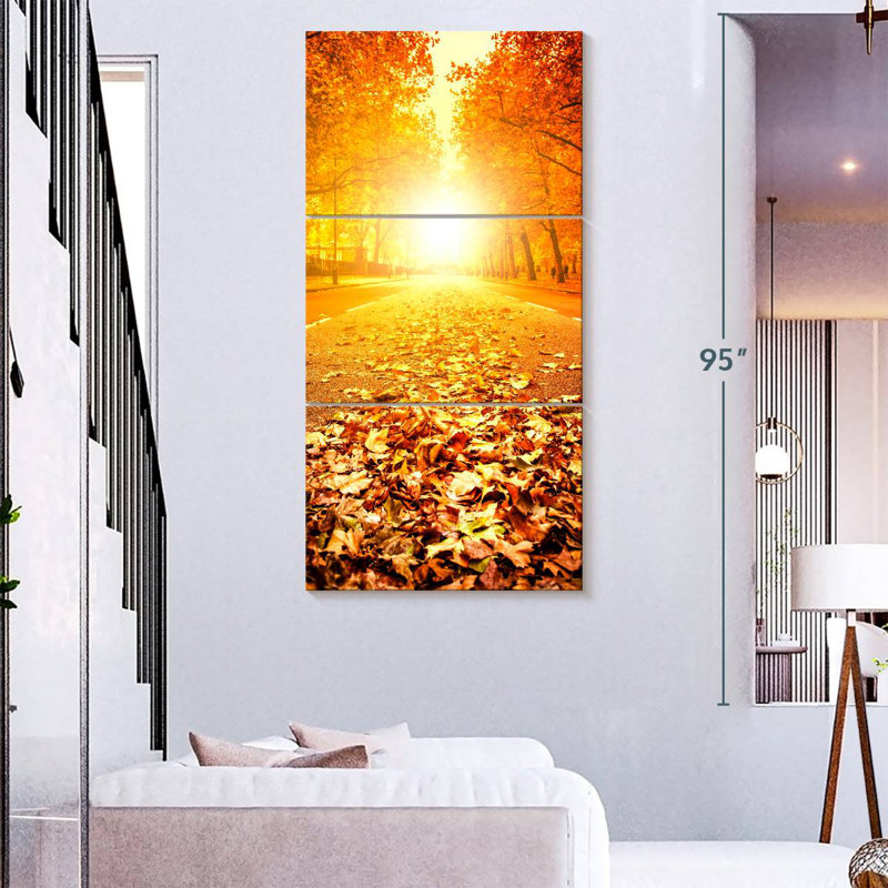 Fallen Leaves, 80" H x 39" W