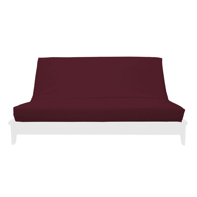 Housse de futon - texture chenille Samantha, Double, Chenille merlot