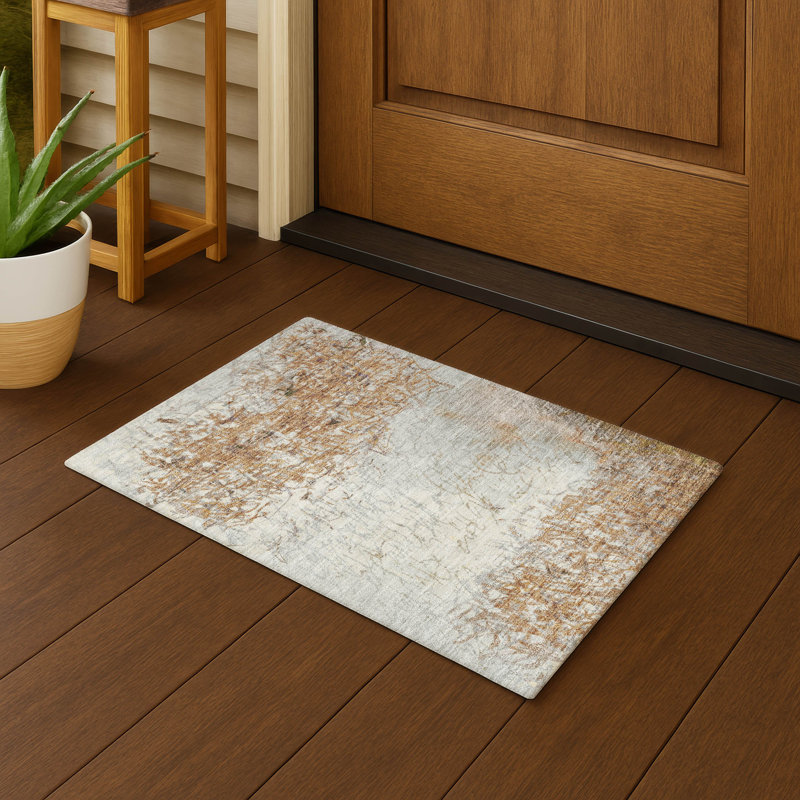 Tapis d'intérieur / extérieur lavable à la machine Chantille ACN2449, Cuivre, 1 pi 8 po x 2 pi 6 po