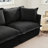 Modern Ottoman with Removable Chenille Cover-267212654