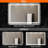 55x30 LED Bathroom Mirror with Lights