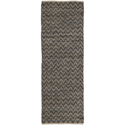 Tapis à chevrons gris