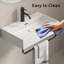 Vessel Sink, Small Vessel Sink With Towel Rack For Bathrooms