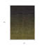 Tapis extérieur lavable abstrait vert olive et gris anthracite 10 pi x 14 pi
