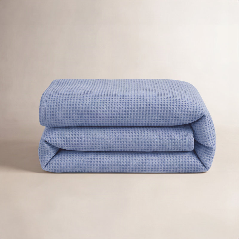 Couvre-lit matelassé Bubble, Couvre-lit très grand, Bleu français